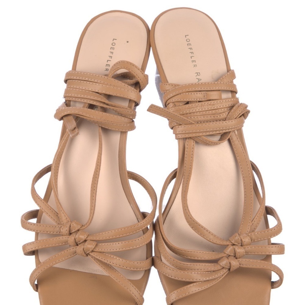 Tan Strappy Block Heel Sandals​ - Picture 3 of 6